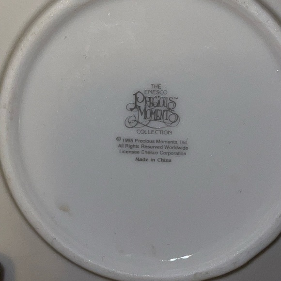 VTG: 1995 PRECIOUS MOMENTS Porcelain Collectors Plate - Picture 7 of 8